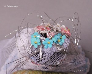 Top of floral headdress